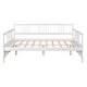 preview thumbnail 16 of 16, Modern Simple Full Size Wood Platform Daybed w/ Solid Wood Slats Support for Bed Room Living Room Space-Saving, Easy Assembly