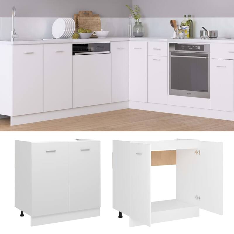 vidaXL Kitchen Cabinet Storage Cupboard Under Sink Organizer Engineered Wood