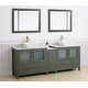preview thumbnail 17 of 51, Vanity Art 84" Double Sink Bathroom Vanity Set with Engineered Marble Top and Free Mirrors