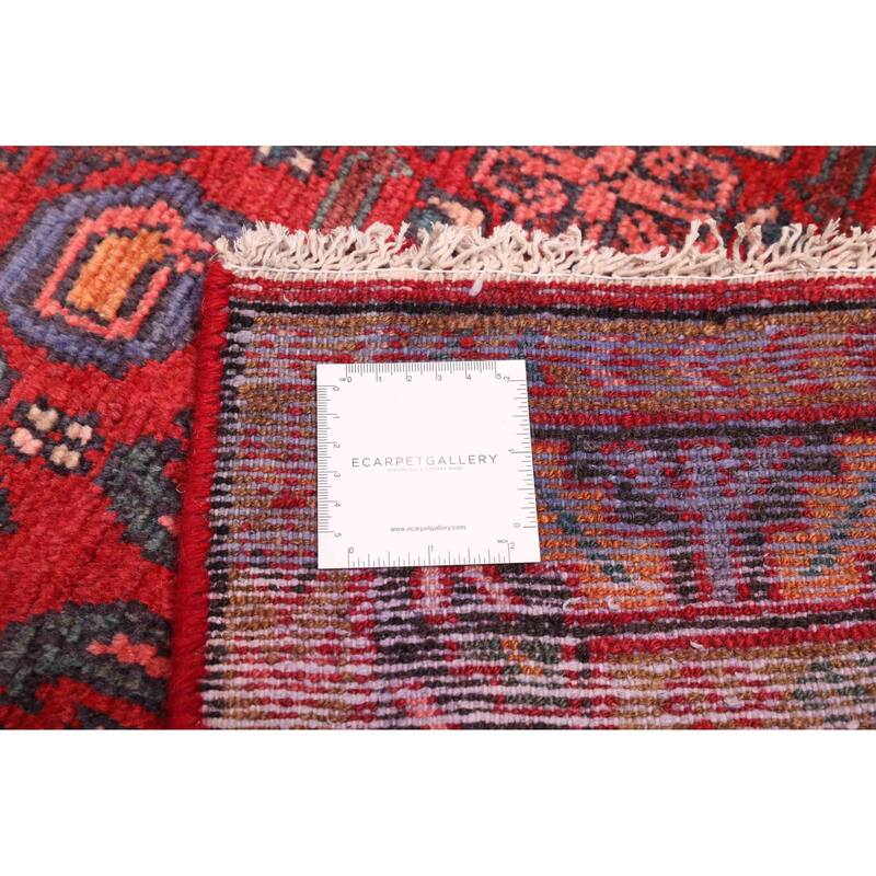 ECARPETGALLERY Hand-knotted Andelz Red Wool Rug - 4'0 x 10'6