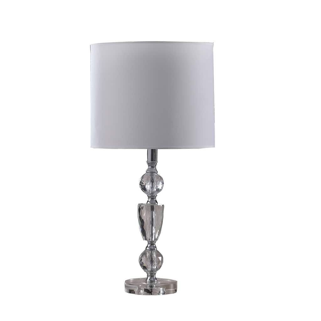 Modern Crystal Table Lamp - Elegant Accent Light for Living Room, Bedroom, Office Decor