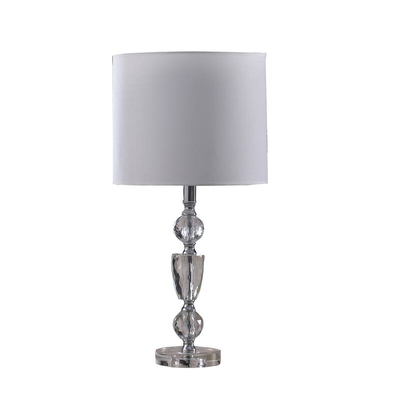 Modern Crystal Table Lamp - Elegant Accent Light for Living Room, Bedroom, Office Decor