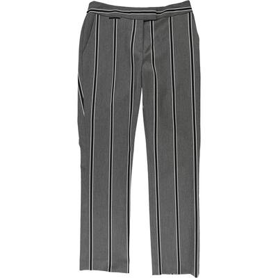 Tahari Womens Extended Tab Casual Trouser Pants,, Grey, 6