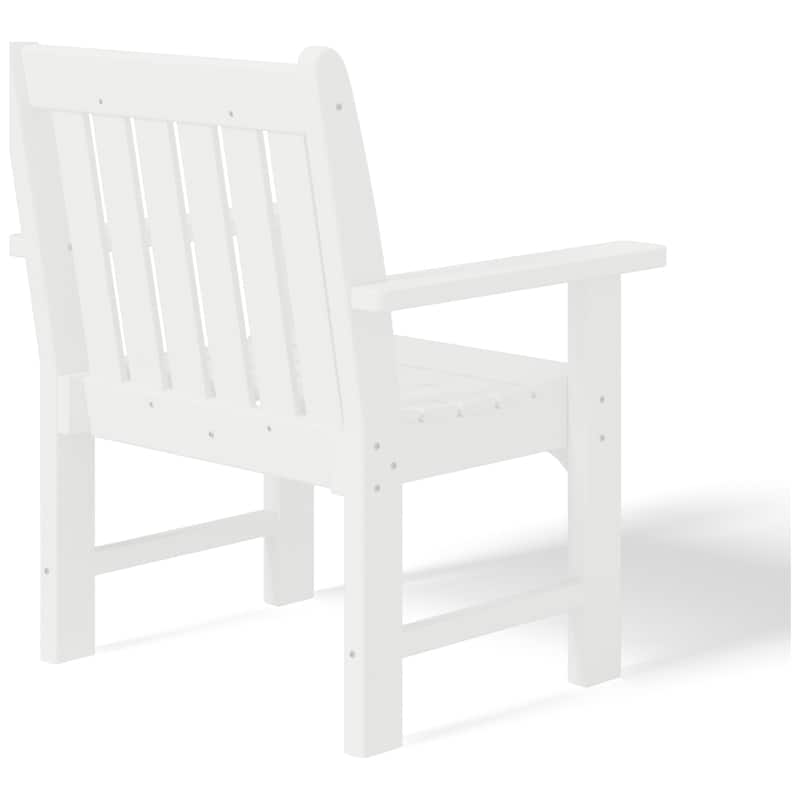 Polytrends Laguna Outdoor Dining Poly Garden Arm Chair (Set of 4)