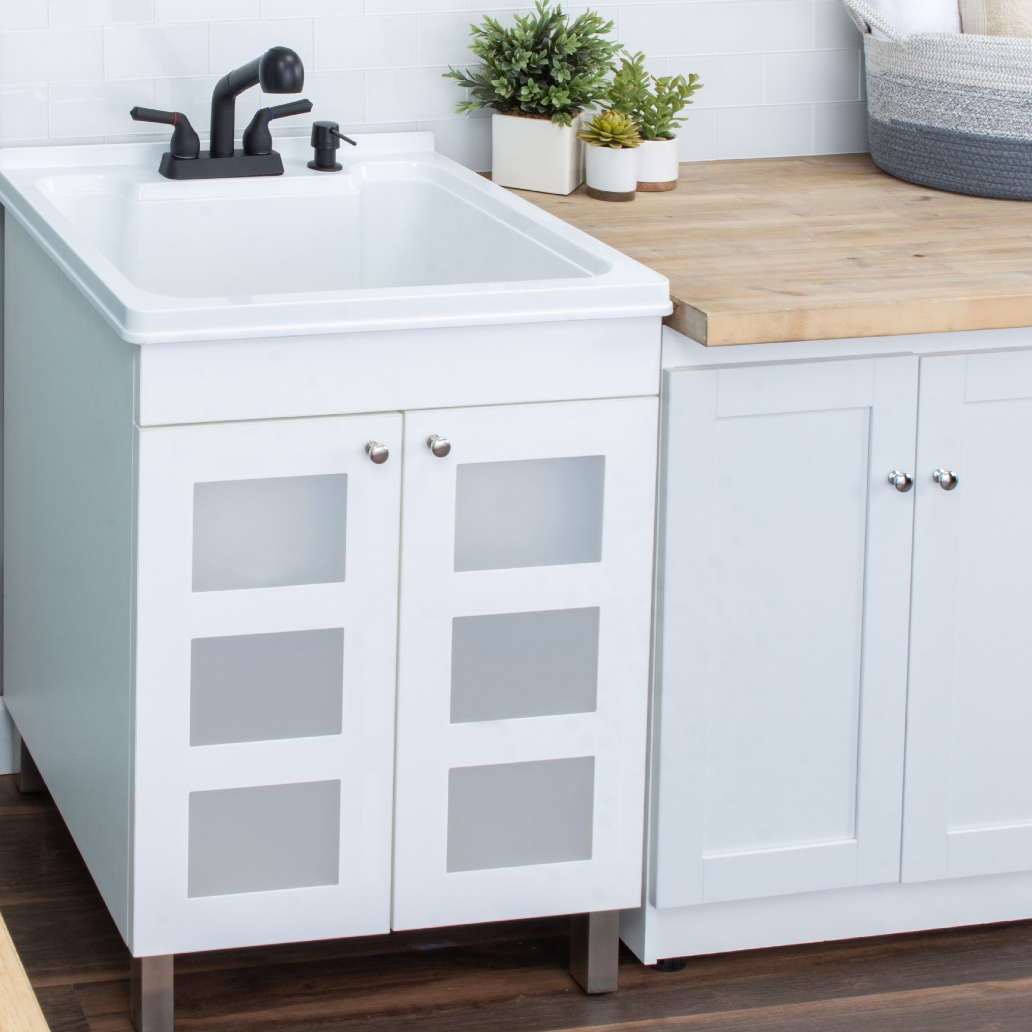 Utility Sink with Cabinet