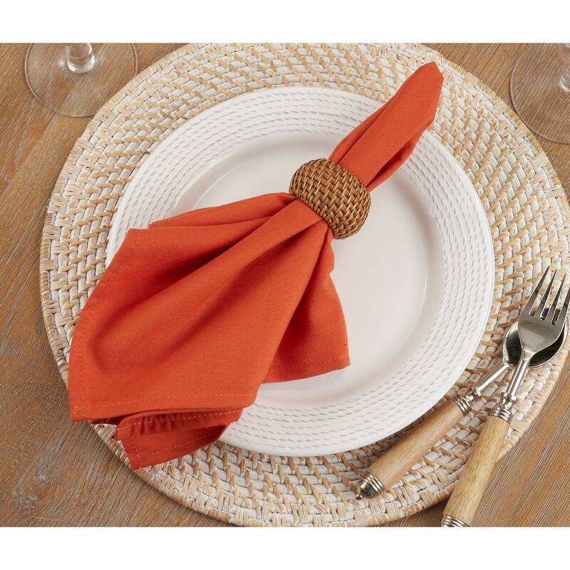Everyday Design Cloth Table Napkins (Set of 12) - Set of 12 - Pumpkin