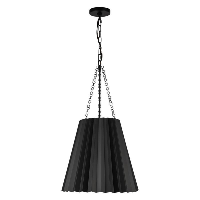 Alora Lighting PD528116 Plisse 16" Wide Pendant - Matte Black