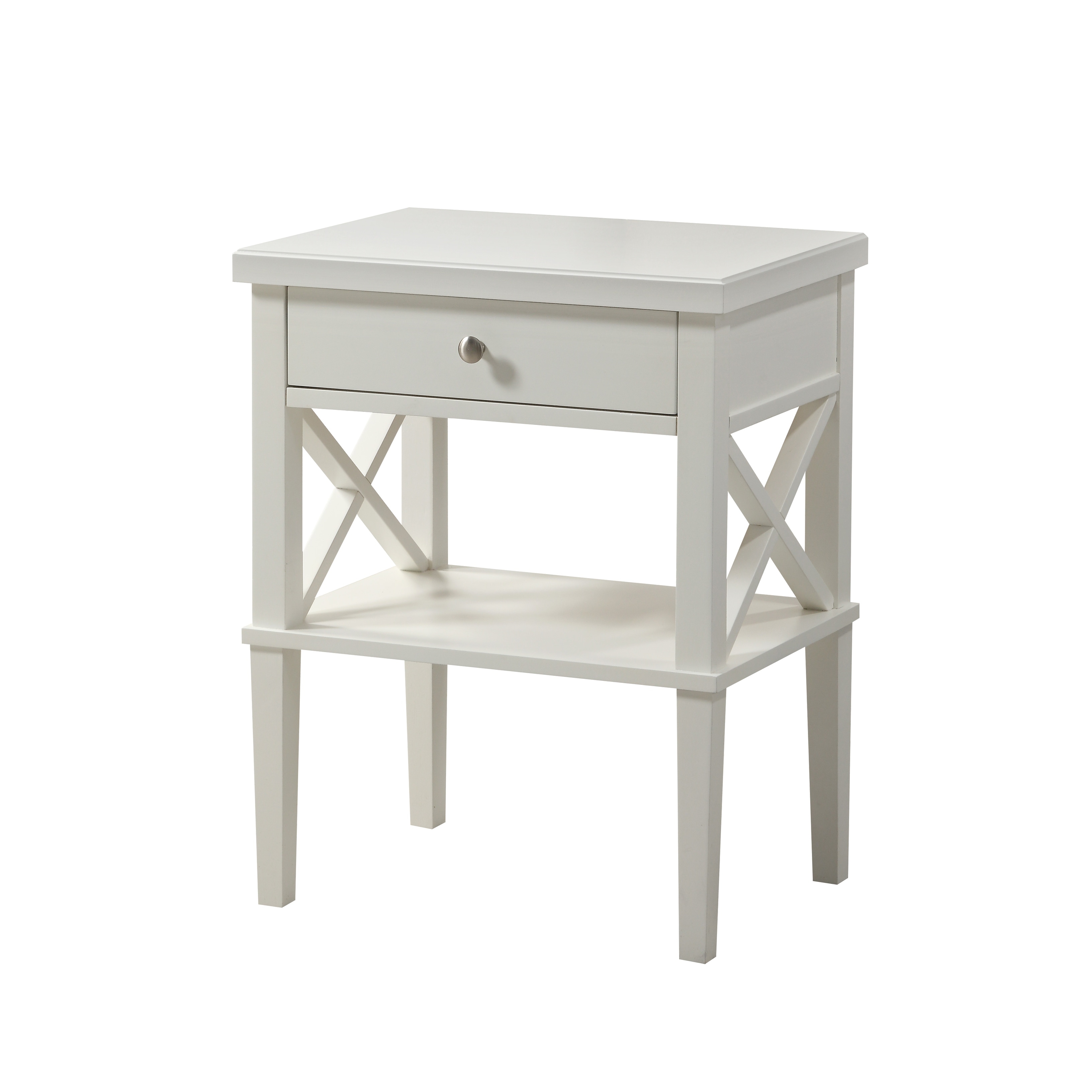 Madison Nightstand, White Finish