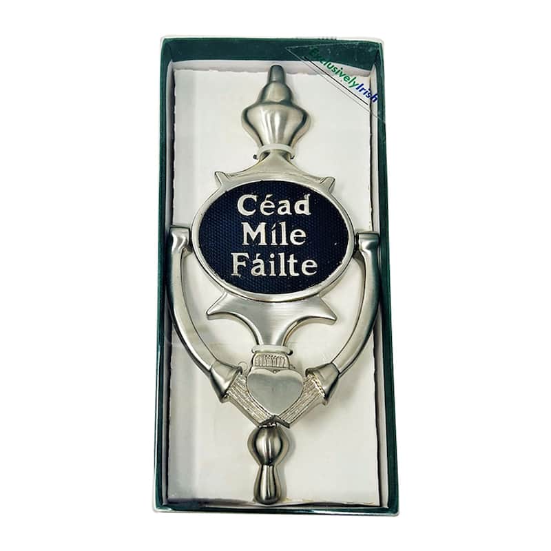 Large Solid Brass Claddagh Door Knocker- Cead Mile Failte