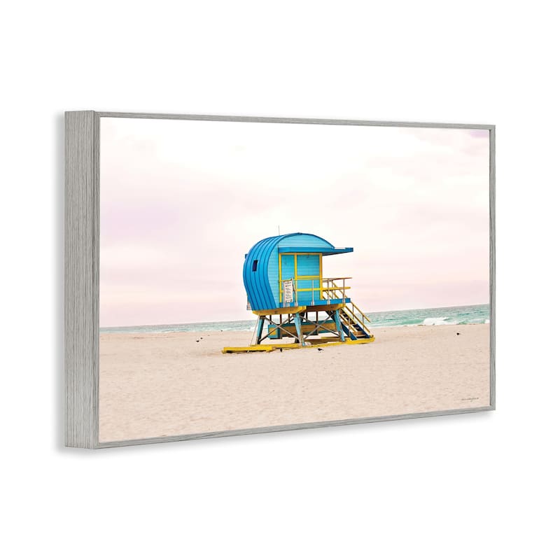 Stupell Summer Lifeguard Cabin Framed Giclee Art Design By Seven Trees Design