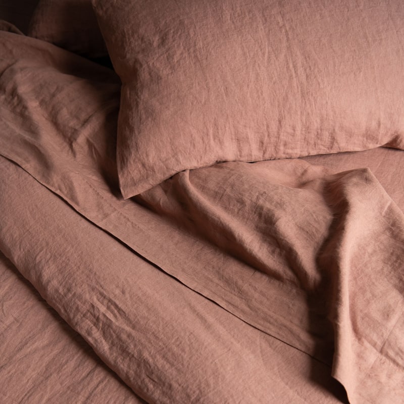 100% French Linen Sheet Set by BOKSER HOME