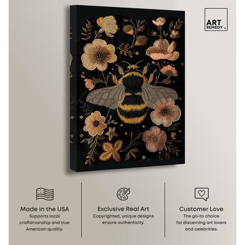 Honeyed Herald II Canvas by Art Remedy, Gallery Wrapped