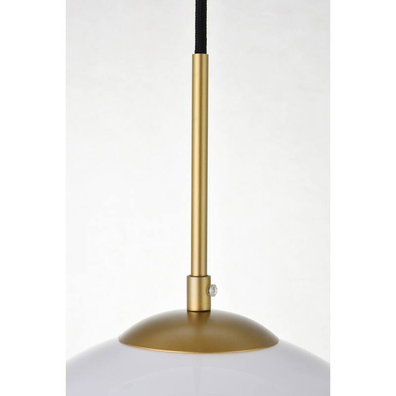 1-Light Pendant with 12 inch Frosted White Glass