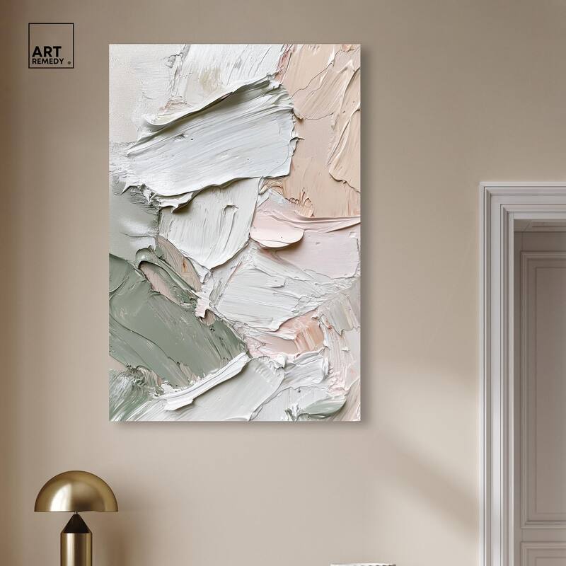 Creamy Contours I Canvas by Art Remedy, Gallery Wrapped