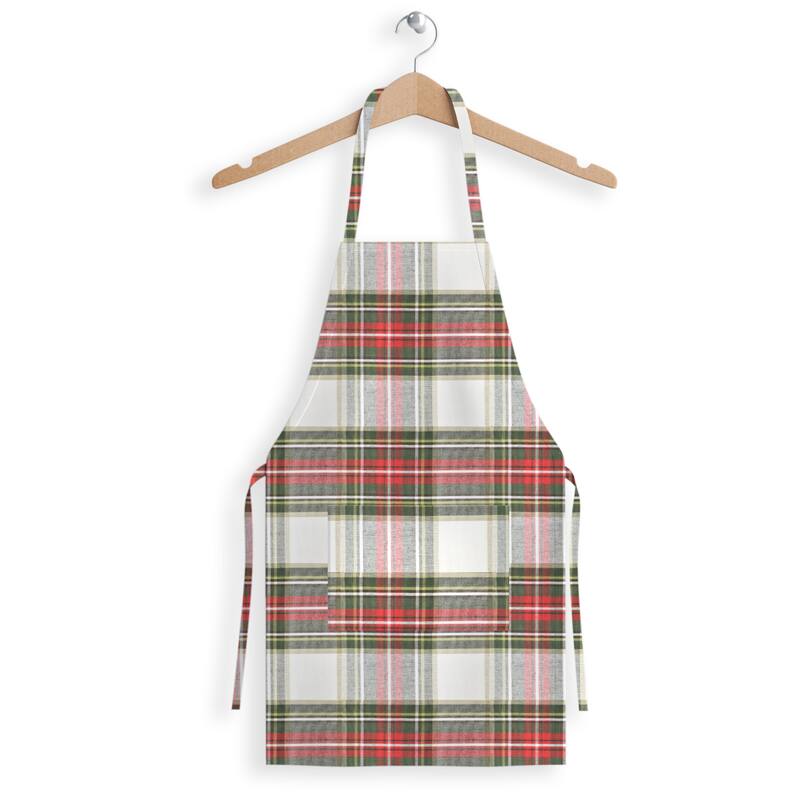 Fabstyles Celebration Plaid Cotton Apron