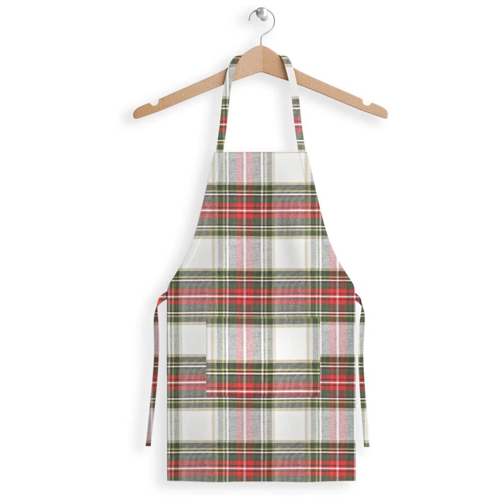 Fabstyles Celebration Plaid Cotton Apron