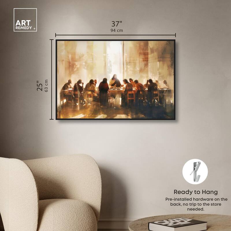 Supper in His Light Canvas by Art Remedy