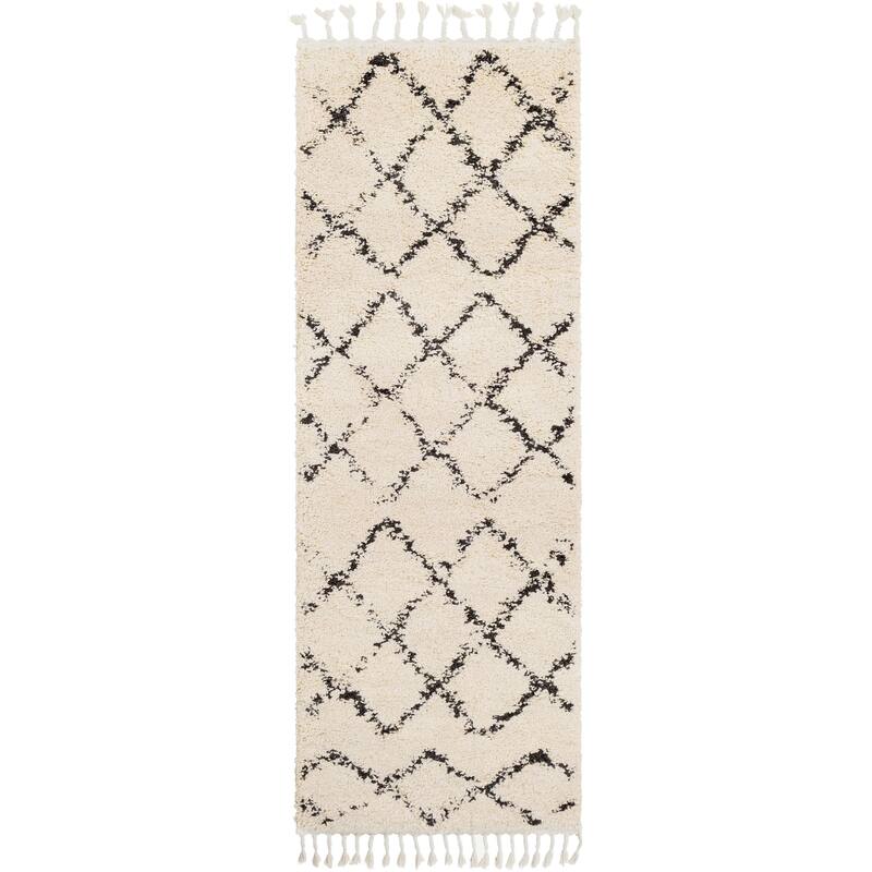Livabliss Stevie Bohemian Patterned Shag Area Rug