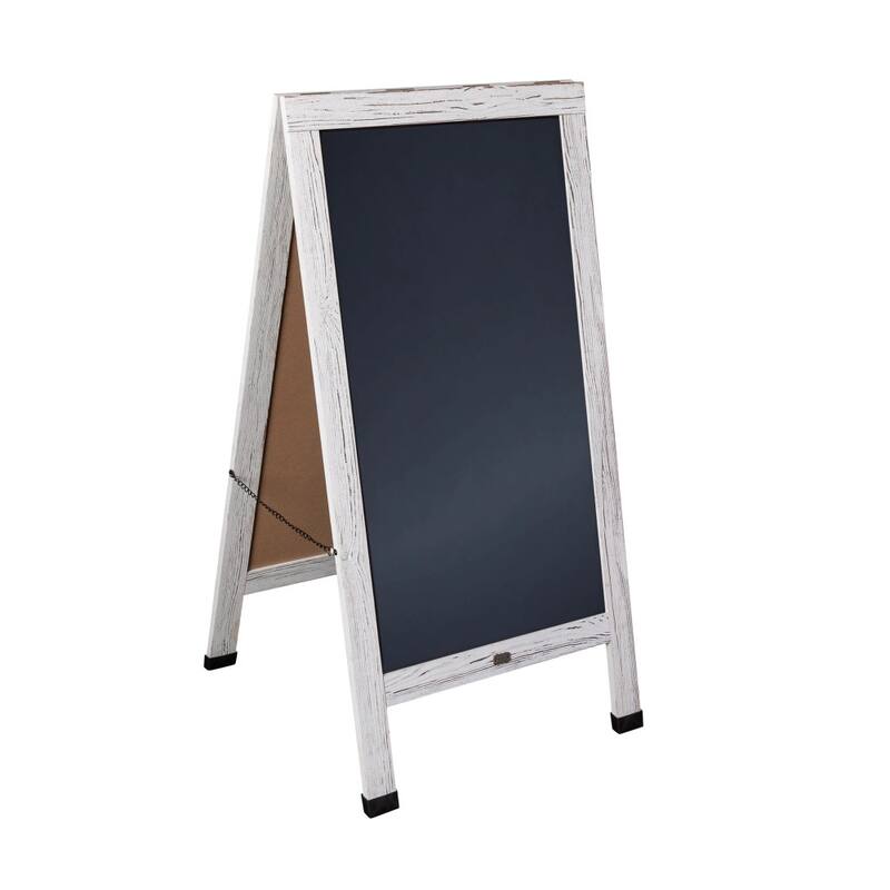 Wood A-Frame Magnetic Chalkboard Set-Markers, Stencils, and Magnets
