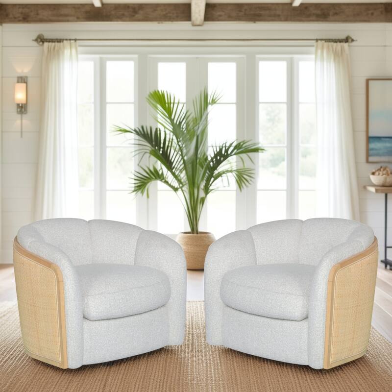 Violet Contemporary Coastal Accent Chair