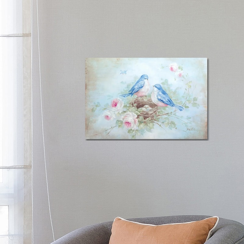 iCanvas "Bluebird Spring" by Debi Coules Canvas Print - 18x26x1.5