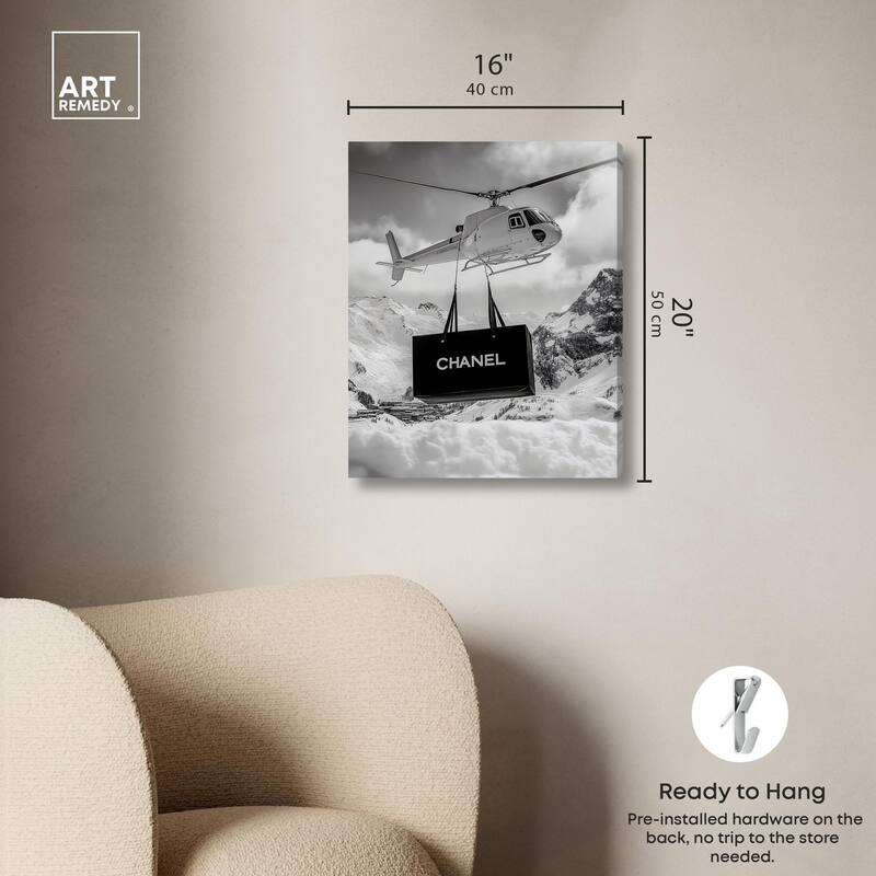 Fashion Delivery Canvas by Art Remedy, Gallery Wrapped