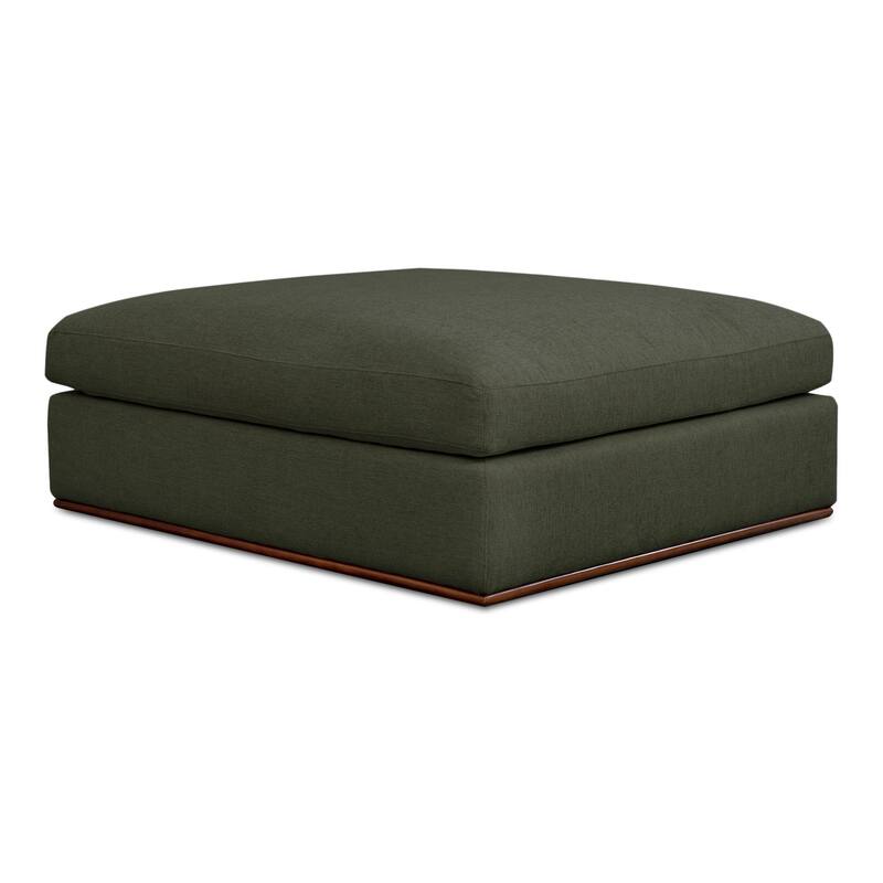 NADAAL STUDIOS Rio,Ottoman With Rubber Wood Base