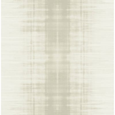 Seabrook Designs Cerulia Linen Stripe Unpasted Wallpaper