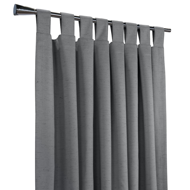 ThermaPlus Ventura Total Blackout Foamback Tab Top Curtain Panel Pair