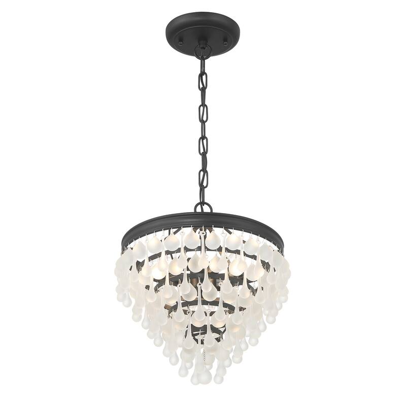Crystorama Lighting Group 130-FR Calypso 3 Light 13" Wide Pendant /