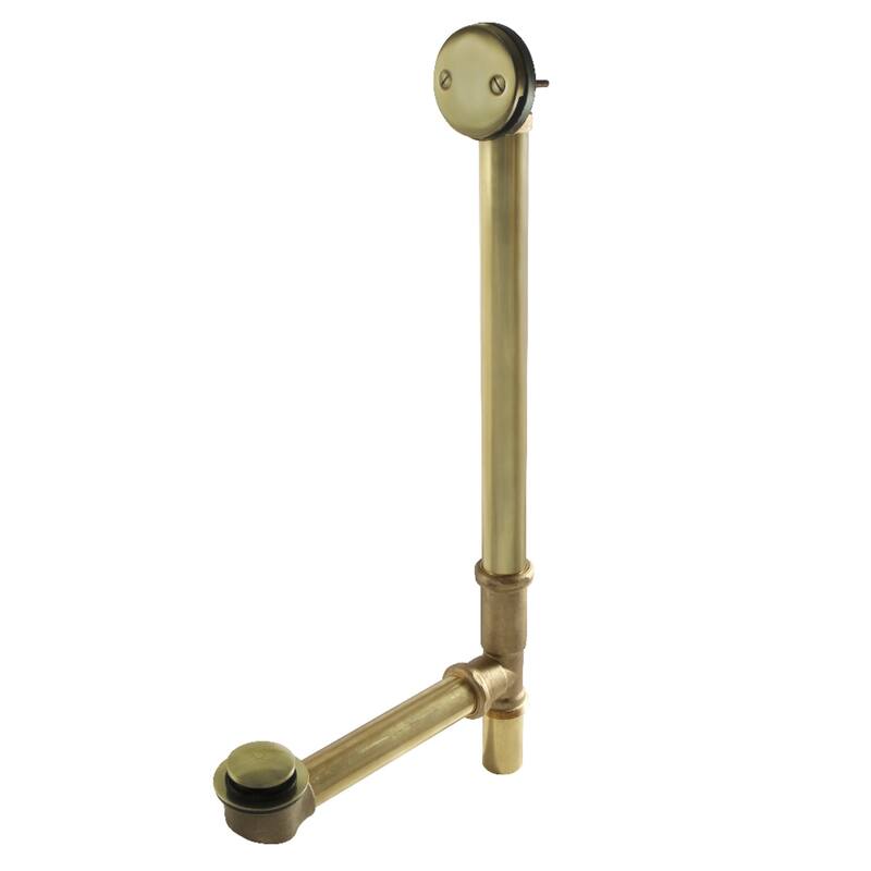 Kingston Brass Made To Match Tip-Toe Tub Waste and Overflow, 20 Gauge - Antique Brass