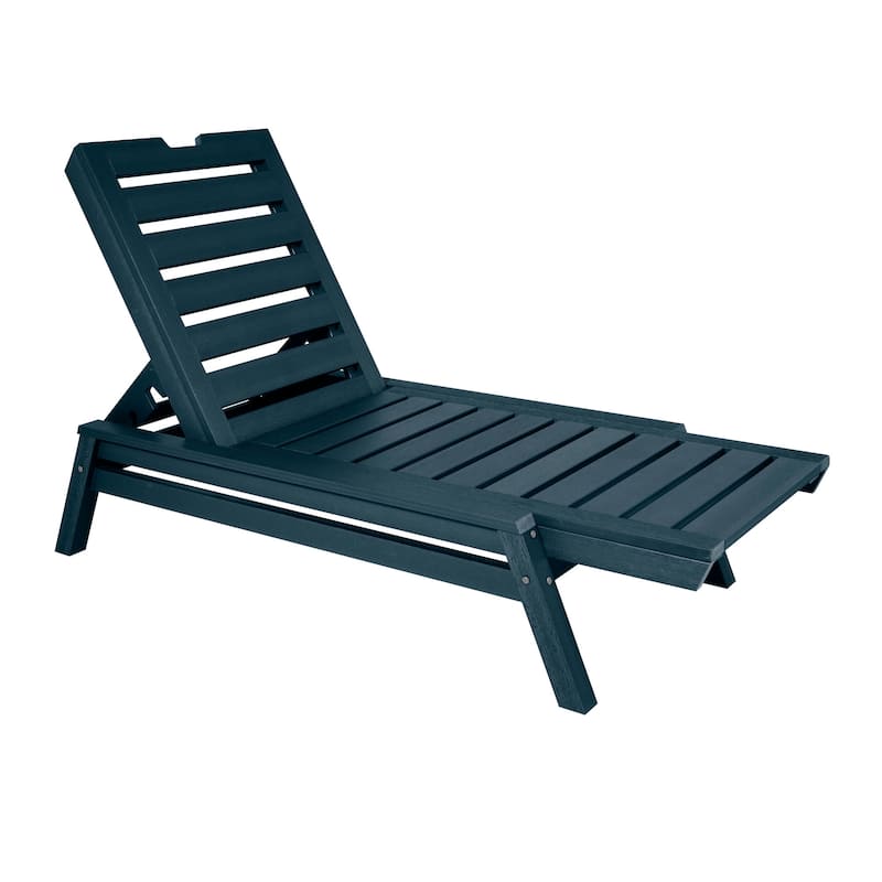 HIGHWOOD Crestone Stackable Commerical Chaise Lounge - Federal Blue