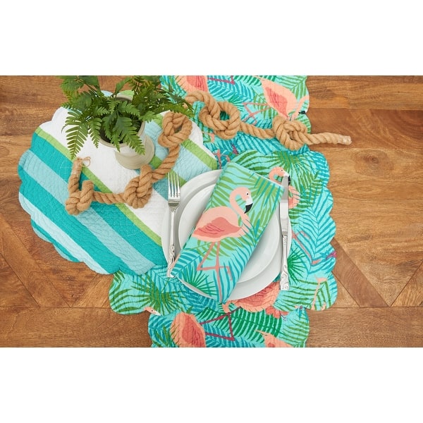 Adelaide Flamingo Quilted Placemat On Sale Bed Bath & Beyond 19991913