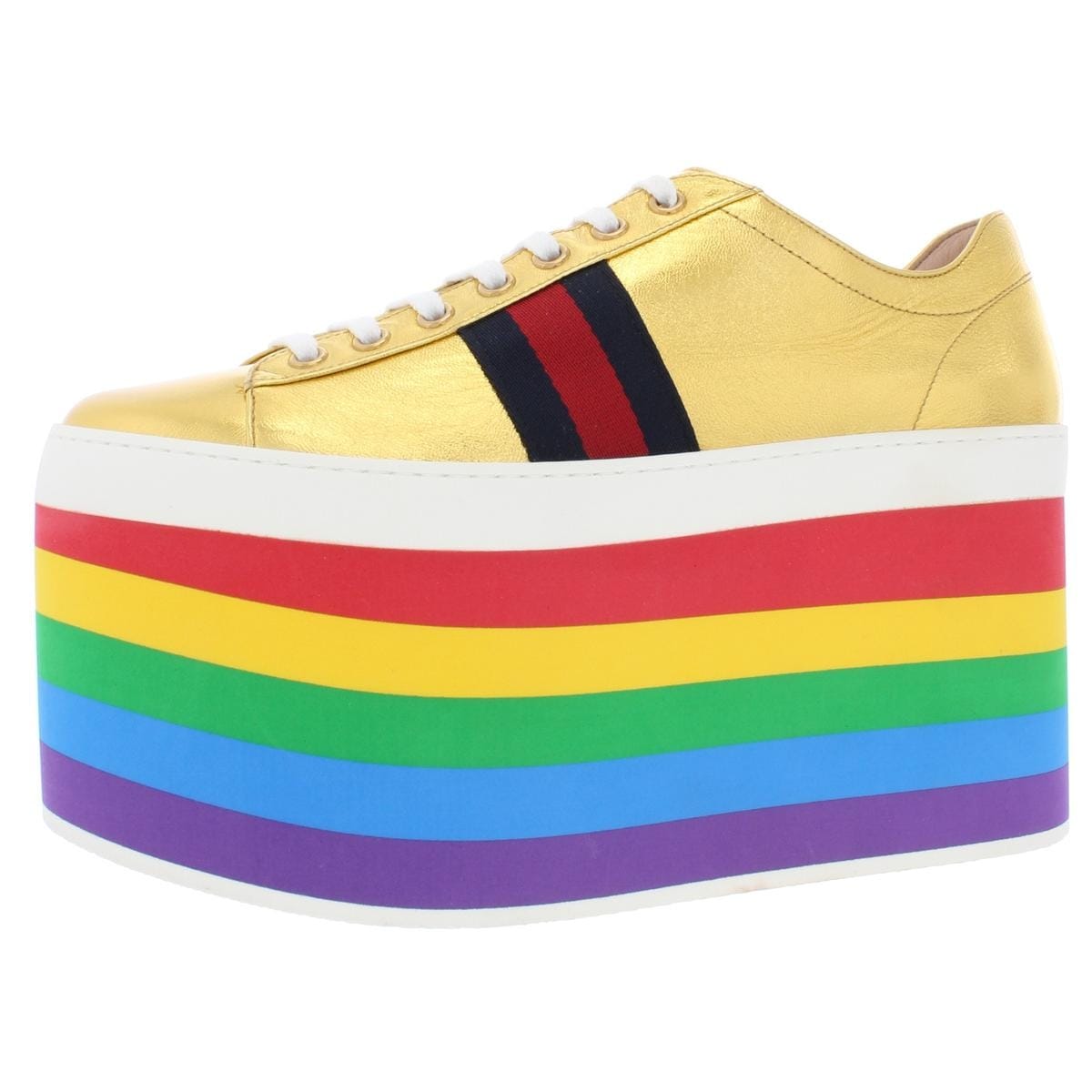 rainbow platform shoes gucci