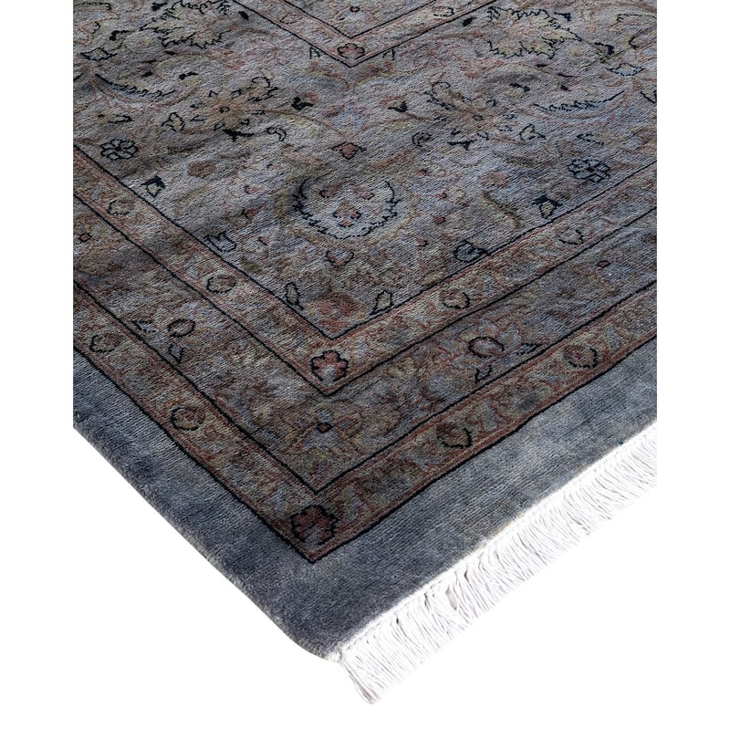 Overdyed, One-of-a-Kind Hand-Knotted Area Rug - Gray - 12' 0" x 17' 10"