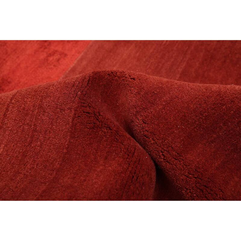 ECARPETGALLERY Hand-knotted Opulence Red Silk, Wool Rug - 8'0 x 10'0