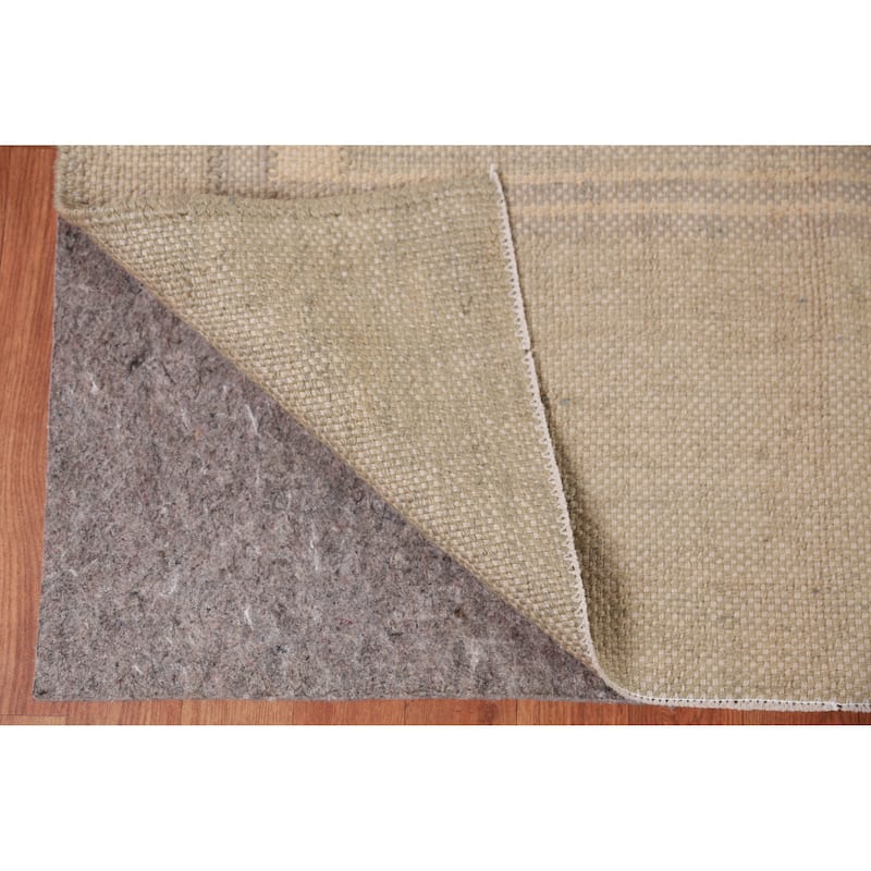 Hand Woven Oriental 100% Jute Carpet Southwestern Modern Peach Kilim Area Rug - 9' 5'' X 8' 4''
