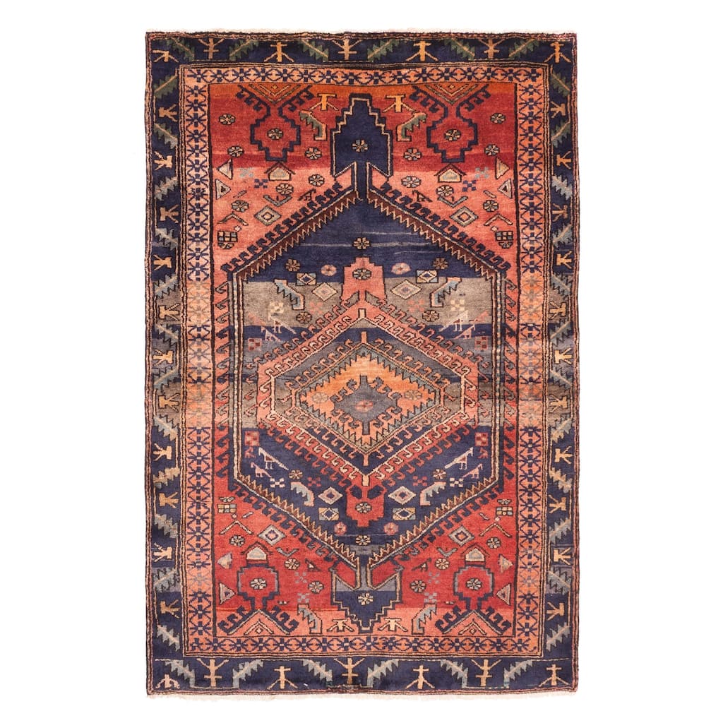 ECARPETGALLERY Hand-knotted Konya Anatolian Copper Wool Rug - 3'11 x 6'1