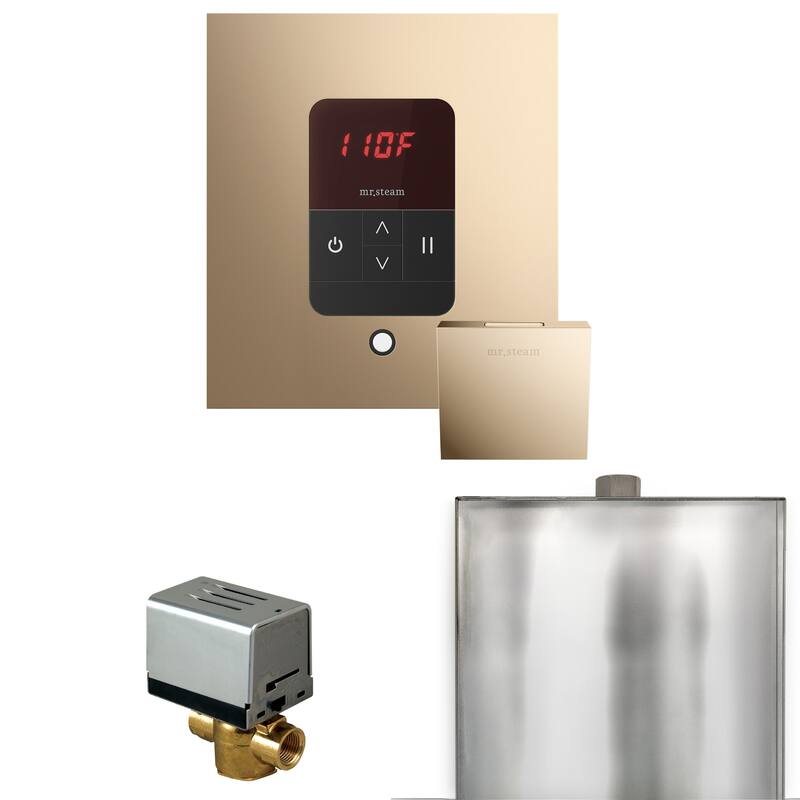 Mr Steam BBS Basic Butler Package Steam Shower Control Package with - Polished Gold
