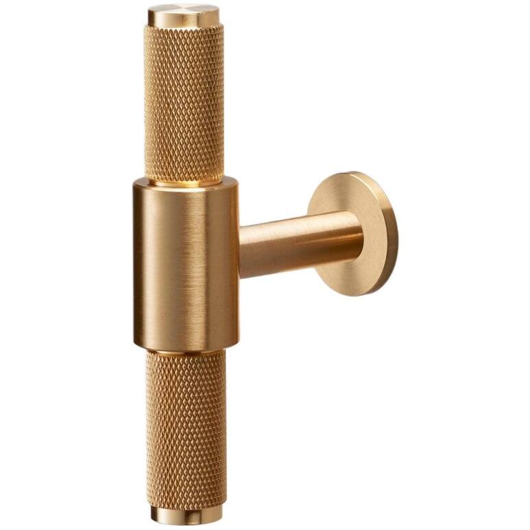 Buster + Punch UTB-054561 Cross 3-3/4" Luxury Diamond Knurled - Brass - Brass