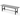 Gymax Outdoor HDPE Bench w/ Metal Frame 47'' x 14'' x 16'' for Yard