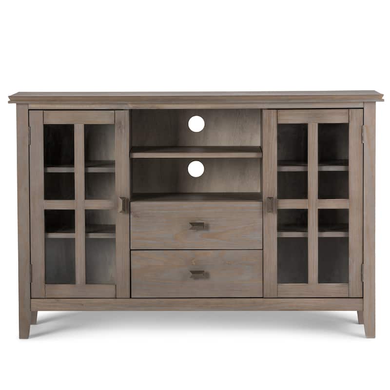 WYNDENHALL Stratford 53-inch Solid Wood TV Media Stand - 53 inch wide