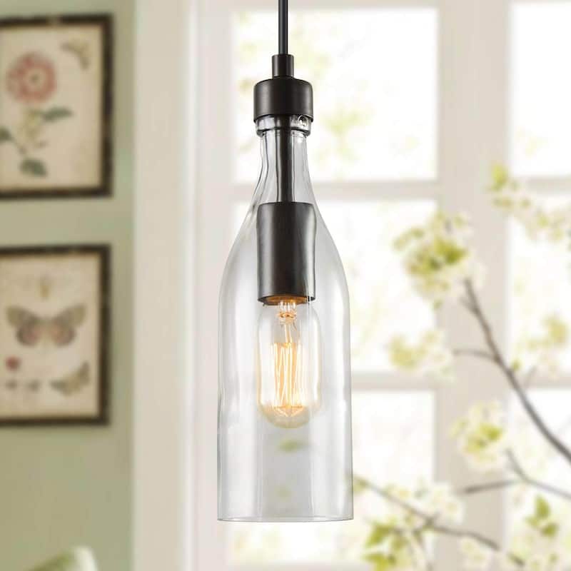 The Gray Barn Heavenly Winds 1-light Glass Hanging Pendant Lights - D5" x H11.2"