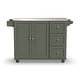 preview thumbnail 3 of 26, Dolly Madison Kitchen Cart with Stainless Steel Top by Homestyles