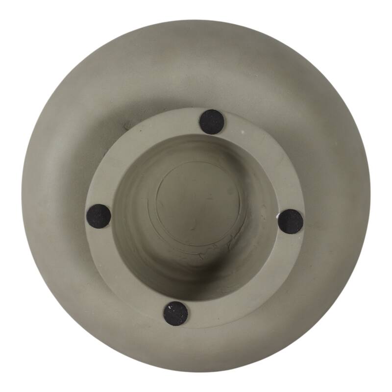 Pottery Terracotta Bowl with Pedestal Base Contemporary Casual Style