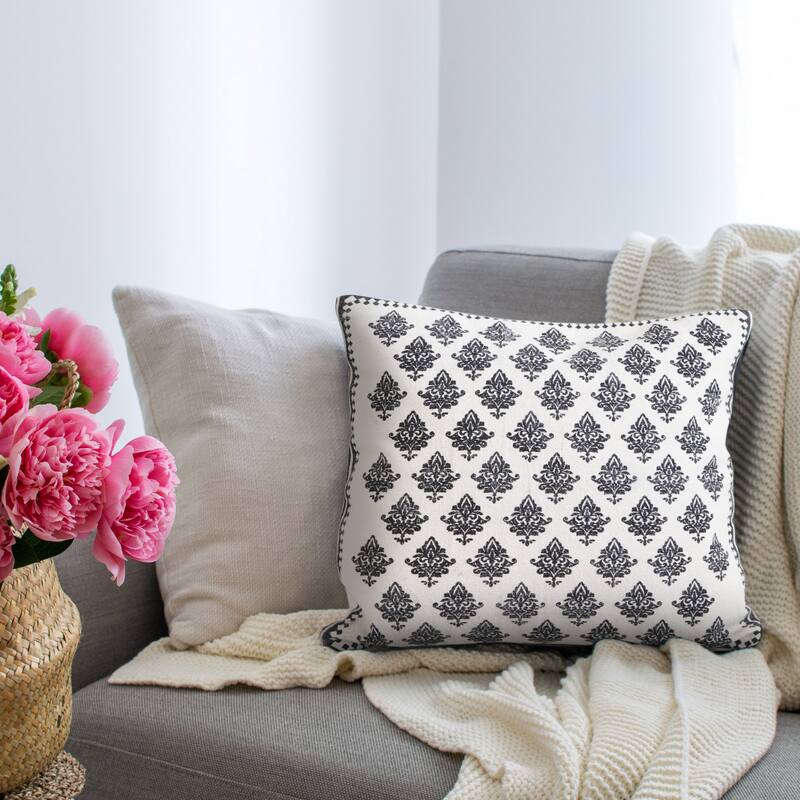 Sevita Traditional Fairytale Motif Throw Pillow, Single or Set of 2