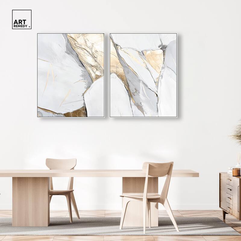 Cracks of Creation III Canvas Set of 2 by Art Remedy