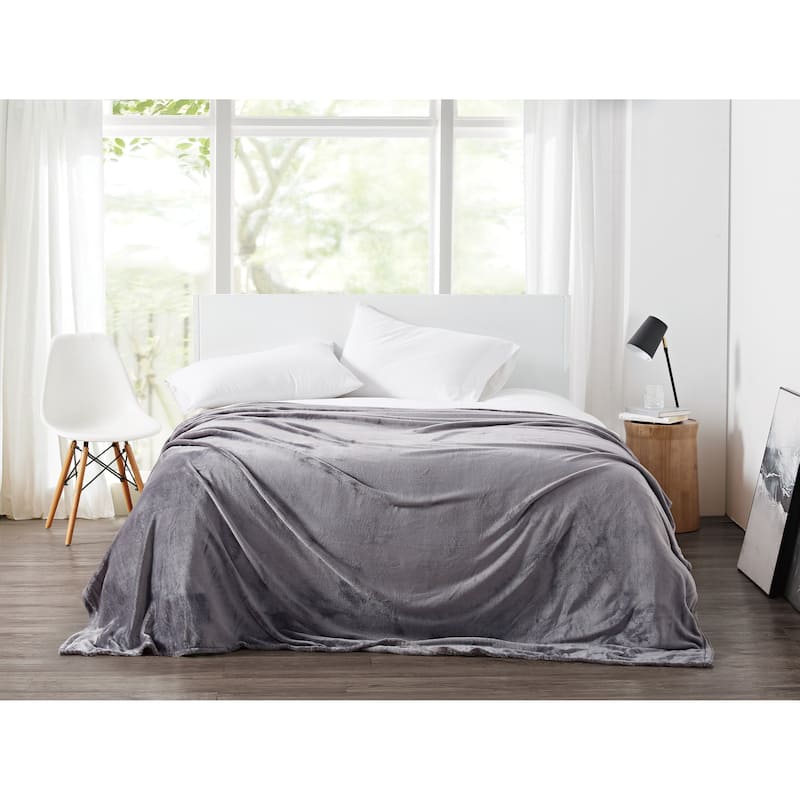 Cannon Heritage Solid Plush Blanket & Throw