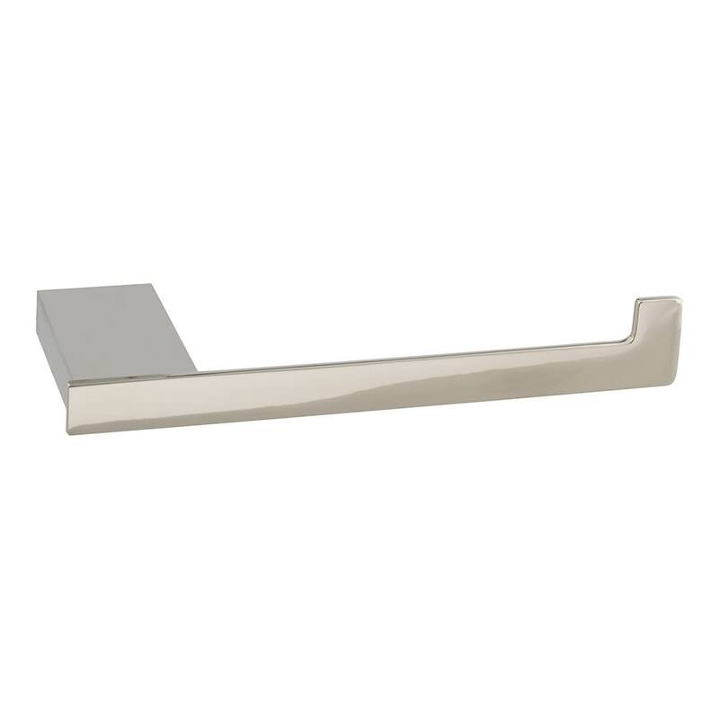 Atlas Homewares 7 Inch Wide Single Post Toilet Paper Holder from the - Polished Nickel