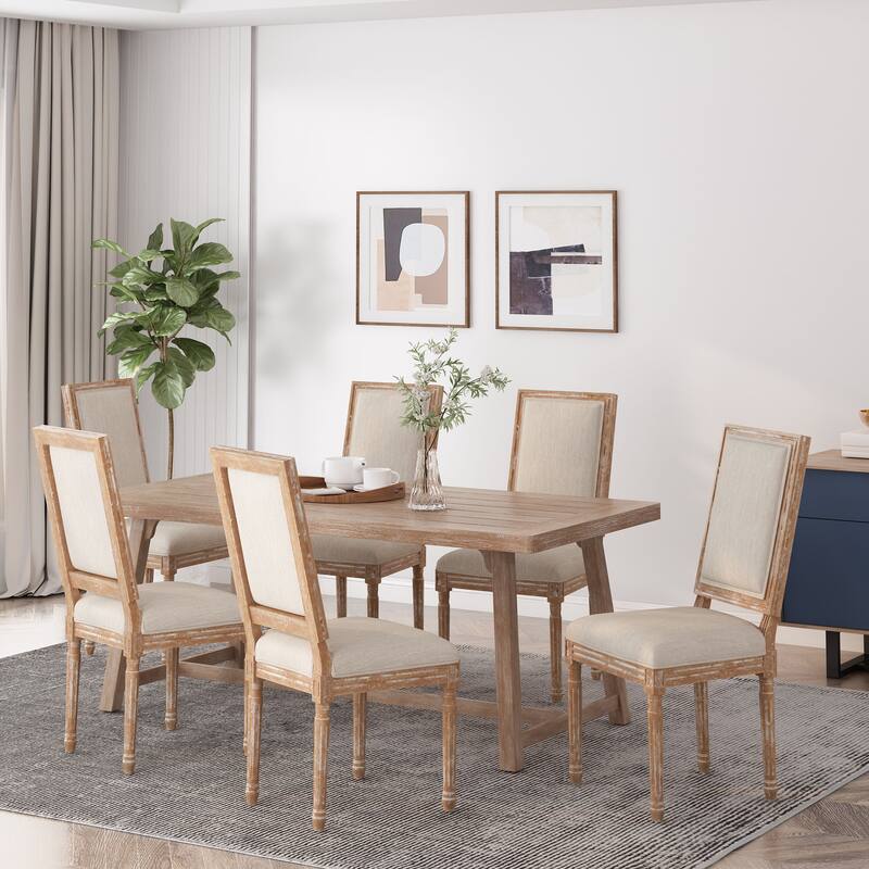 Regina Wood Upholstered Dining Chair by Christopher Knight Home